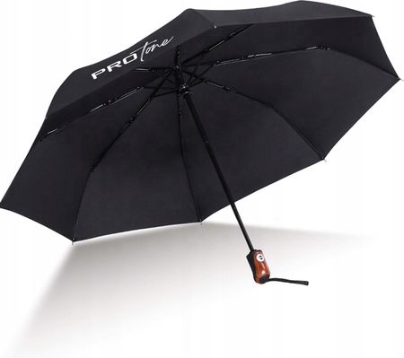 Parasol Parasolka Automat Składany Męska Damska Czarna Drewno Pokrowiec - zdjęcie 4