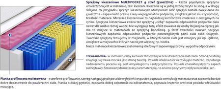 Godre Praga Molet Trawa Multipocket 100x190 - zdjęcie 3
