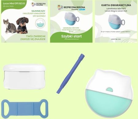 Lokalizator Gps Dla Kota Z Aplikacją Locon Cat Mini Zielony - zdjęcie 5