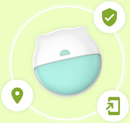 Lokalizator Gps Dla Kota Z Aplikacją Locon Cat Mini Zielony - zdjęcie 4