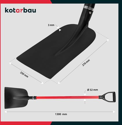 Kotarbau Łopata Szpadel Piaskowa Piaskówka Węgla Fiberglass - zdjęcie 3