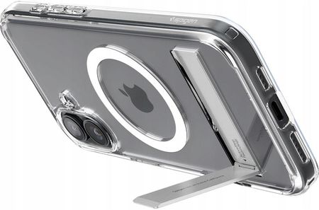 Spigen Etui Do Iphone 16, Slim Armor Do Magsafe Przezroczyste Z Podstawką - zdjęcie 5