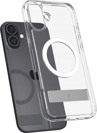 Spigen Etui Do Iphone 16, Slim Armor Do Magsafe Przezroczyste Z Podstawką - zdjęcie 2