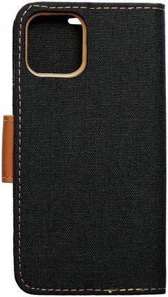 Candy Case Kabura Canvas Book Do Iphone 16 Pro Max Czarny - zdjęcie 4