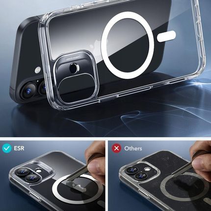 Esr Etui Classic Hybrid Halolock Magsafe Tempered Glass Do Apple Iphone 16 Plus Przezroczysty - zdjęcie 4