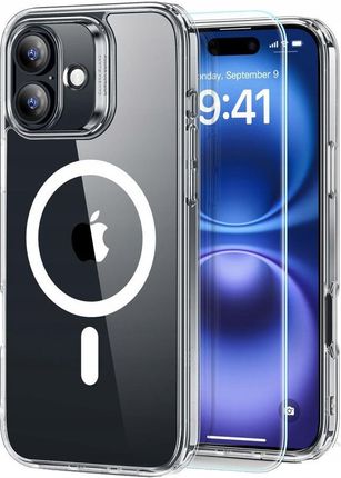 Esr Etui Classic Hybrid Halolock Magsafe Tempered Glass Do Apple Iphone 16 Plus Przezroczysty - zdjęcie 6