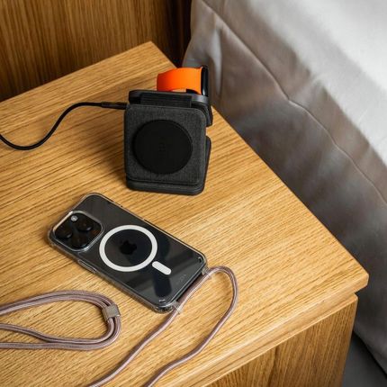 Fixed Etui Magpure Neck Do Magsafe Do Iphone 16 Pro, Przezroczyste Z Różową Smyczką - zdjęcie 2