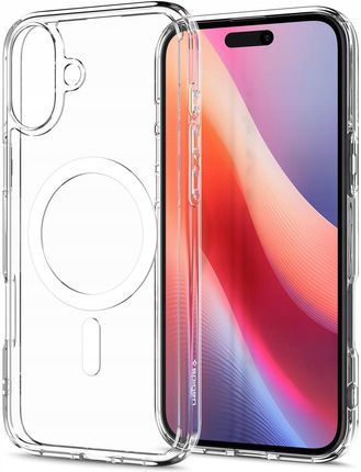 Spigen Etui Crystal Hybrid Mag Do Magsafe Do Iphone 16, Przezroczysto-Białe - zdjęcie 3