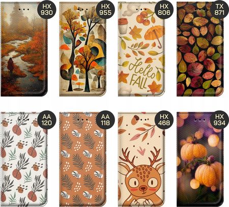 Hello Case Etui Z Klapką Do Honor 200 Jesień Liście Autumn Futerał Pokrowiec - zdjęcie 5