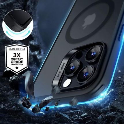 Esr Etui Obudowa Classic Hybrid Halolock Magsafe & Tempered Glass Do Iphone 16 Pro Frosted Black - zdjęcie 2