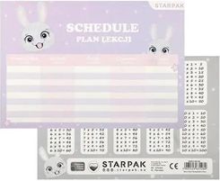 Zdjęcie Starpak Plan Lekcji Z Tabliczką Mnożenia Rabbit 25Szt. - Gryfów Śląski