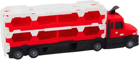 Lean Toys Lora Laweta Tor Wyścigowy 2W1 Światła Dźwięki Znaki Autka Czerwony - zdjęcie 2