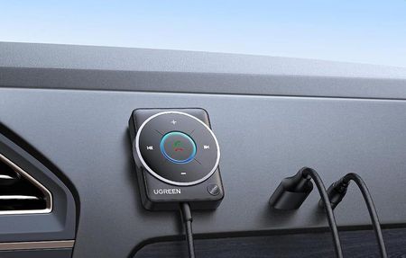 Adapter Bluetooth 5.4 Ugreen CM723, USB + mini jack 3.5mm, wbudowany mikrofon (czarny) - zdjęcie 2