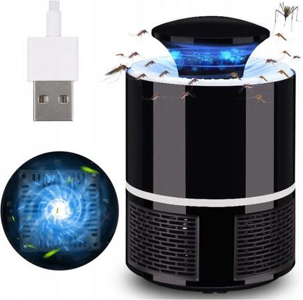 Lampa Uv Owadobójcza Pułapka Na Komary Muchy Muszki Owady Cicha Usb - zdjęcie 6