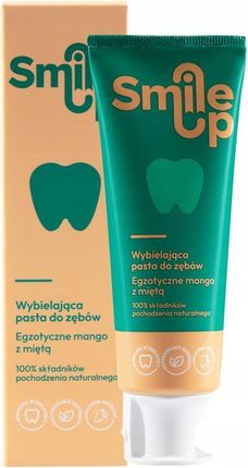 Pasta do zębów SmileUp - Moc pięciu naturalnych składników - 75 ml o smaku mango-mięta - zdjęcie 2