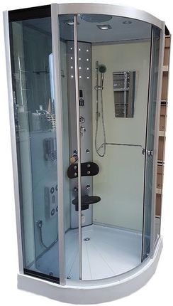 KABINA PRYSZNICOWA Z HYDROMASAŻEM I SAUNĄ WSH7180WS 80x80 CM - zdjęcie 2