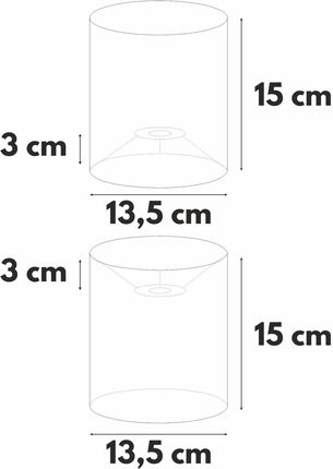 Abażur beżowy Soft 13,5/15 cm - zdjęcie 2