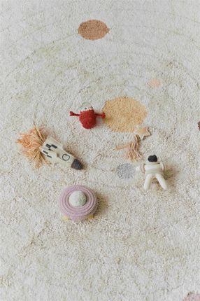 Lorena Canals Dywan Bawełniany Do Zabawy Układ Słoneczny Mom I Want To Be An Astronaut