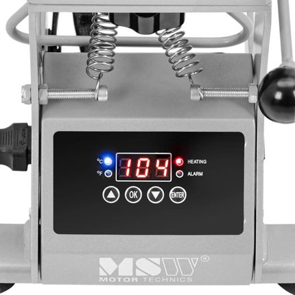 Prasa termotransferowa do czapek - do 250°C - wyświetlacz LCD - timer - MSW - MSW-C&A HP C100 - zdjęcie 5