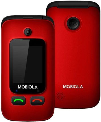 TELEFON GSM MOBIOLA KLAPKĄ CZERWONY TLEFON DLA SENIORA MB610 2G - zdjęcie 6