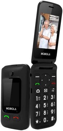 TELEFON GSM MOBIOLA DLA SENIORA KLAPKĄ CZARNY MB610 2G - zdjęcie 6