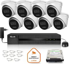 Zdjęcie Hilook Zestaw Monitoringu By Hikvision 8 Kamer Ip Ipcam-T6-30Dl 6Mp Poe (Z48342T8) - Mielno