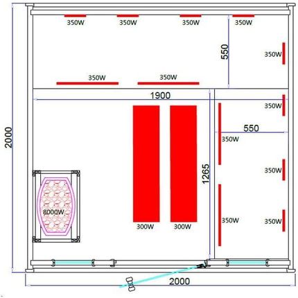 SAUNA OGRODOWA KOMBO FIŃSKA - INFRARED BECZKA MOLDE-A 4-6 OSOBOWA 180x200 CM 2W1 - zdjęcie 3
