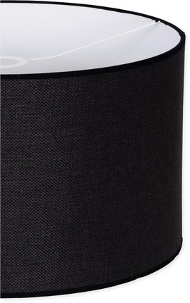 Abażur czarny lniany 60/25 cm - zdjęcie 3