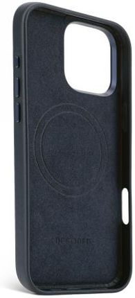 Decoded Leather Backcover - skórzana obudowa ochronna do iPhone 16 Pro Max kompatybilna z MagSafe (navy) (D25IPO16PMBC1NY) - zdjęcie 2