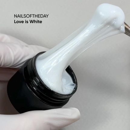 Nailsoftheday Love Is... White Biała Żel-Guma Dla 3D Zdobień 15G - zdjęcie 2