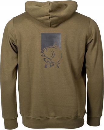 Nash Bluza Wędkarska Z Kapturem Make It Happen Hoody Fish Logo Green R. L - zdjęcie 2