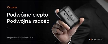 Elektroniczny ogrzewacz dłoni Ocoopa UT2s, czarny, 10000mAh, do 8h, powerbank - zdjęcie 5
