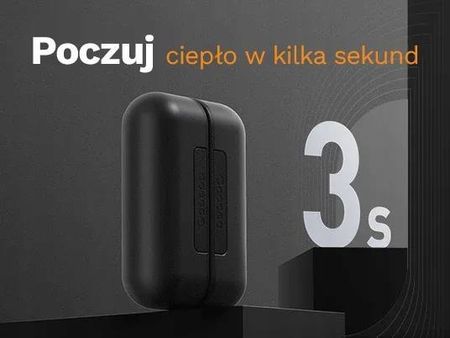 Elektroniczny ogrzewacz dłoni Ocoopa UT2s, czarny, 10000mAh, do 8h, powerbank - zdjęcie 2