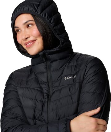 Columbia Westridge Hooded Down Jacket _s_ Damska Kurtka Poliester Czarny - zdjęcie 3