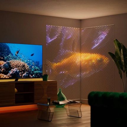 Kurtyna świetlna LED Twinkly Matrix 480 RGB LED 1x1 m - zdjęcie 2