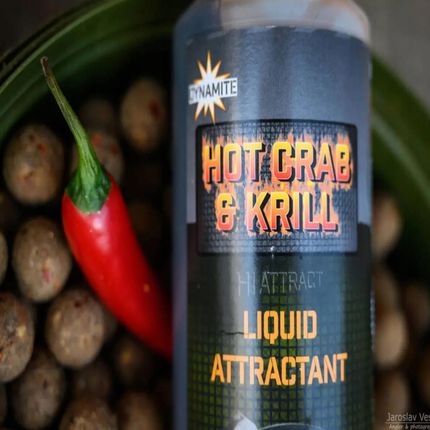 Dynamite Baits Liquid Atraktor Dip Do Kulek Attractant Hot Crab Krill 500Ml - zdjęcie 3