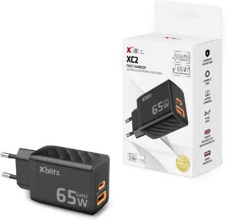 Xblitz Xc2 Usb A C Pd 65W Gan3 Czarny - zdjęcie 4