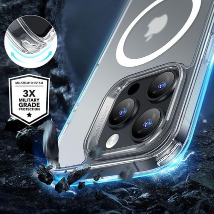Esr Classic Hybrid Halolock Magsafe Tempered Glass Iphone 16 Pro Max Frosted Clear - zdjęcie 4
