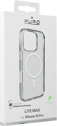 Puro Lite Mag Do Iphone 16 Pro Przezroczysty - zdjęcie 3