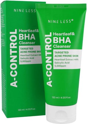 NINE LESS A-Control Heartleaf & BHA Cleanser 120 ml - Żel oczyszczający - zdjęcie 2