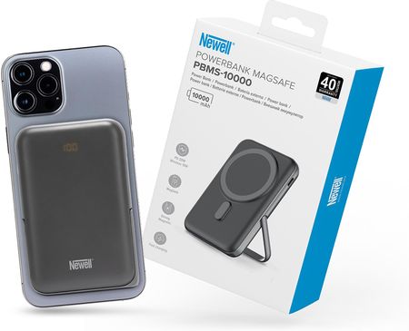 Power Bank do Iphone'a Newell MS-10000 MagSafe 10000 mAh PD 20 W - szary - zdjęcie 6