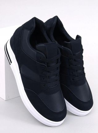 Sneakersy na koturnie RINNO BLACK - zdjęcie 3