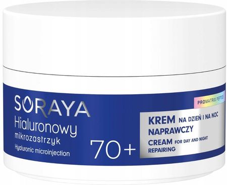 Krem Soraya Hialuronowy Mikrozastrzyk Silnie Naprawczy Do Twarzy 70+ 50Ml - zdjęcie 2