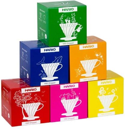 Hario Plastikowy Drip V60 02 Koi Orange Pomarańczowy - zdjęcie 3