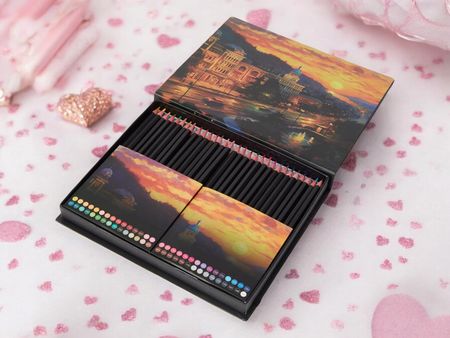 Craft Sensations Kredki Ołówkowe Profesjonalne Miękkie Do Rysowania Zestaw Kredek 60 W Etui - zdjęcie 4