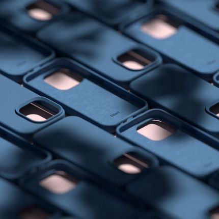 Nakładka Etteri Silicone Case Do Samsung Galaxy S24 Ultra Ciemnoniebieska - zdjęcie 2