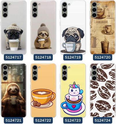 Etui Do Samsung Galaxy S23 Kawa Kawusia Ziarna Kubek Coffee - zdjęcie 2