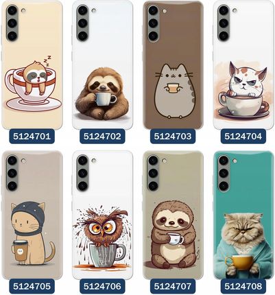 Etui Do Samsung Galaxy S23 Kawa Kawusia Ziarna Kubek Coffee - zdjęcie 3