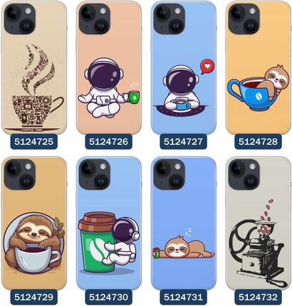 Etui Do Iphone 14 Kawa Kawusia Ziarna Kubek Coffee - zdjęcie 2