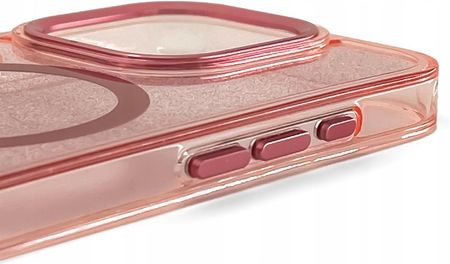 Etui Do Iphone 16 Plus Magsafe Glitter Clear Case Różowe Plecki Cover - zdjęcie 2